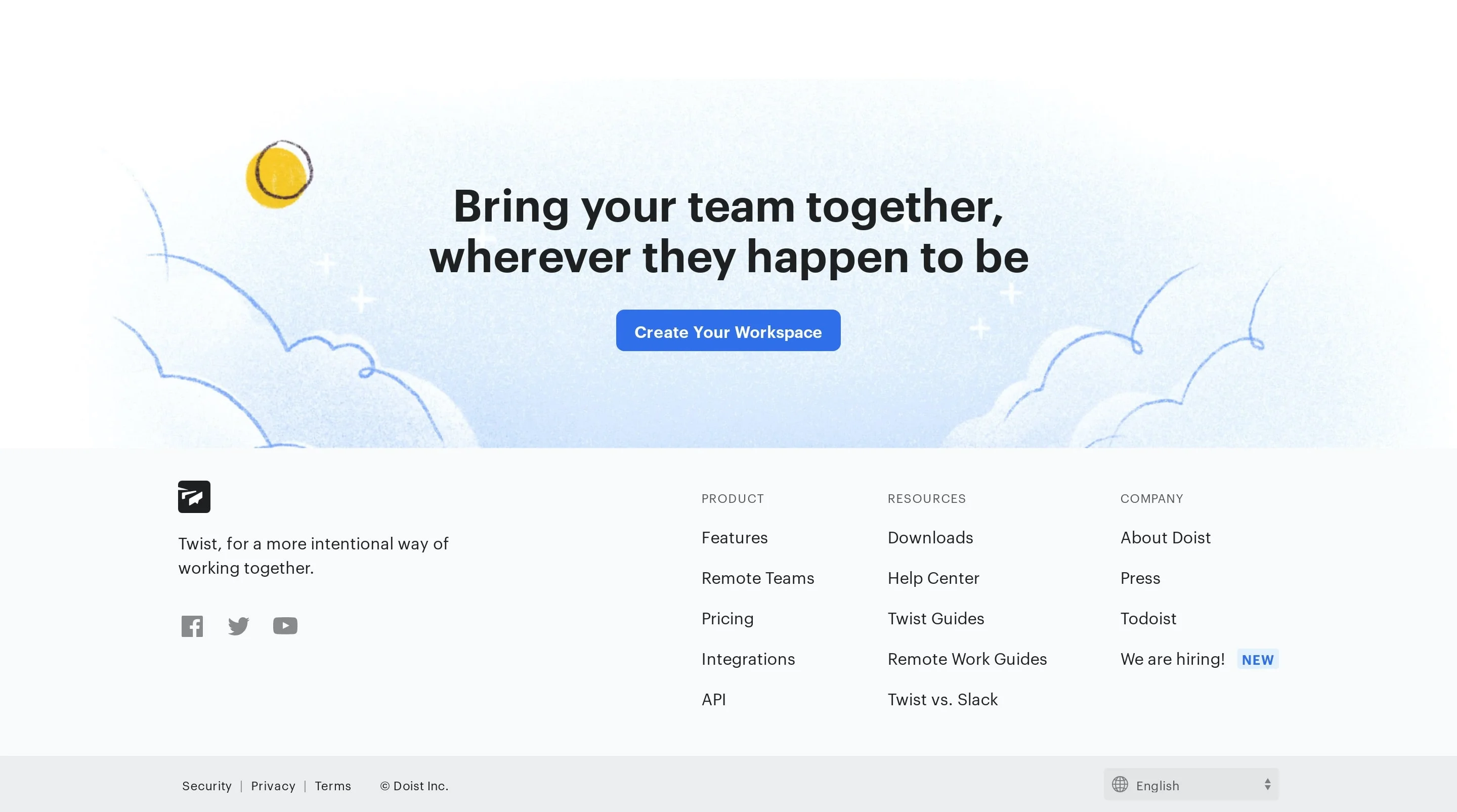 voorbeeld van een CTA in de footer van een website