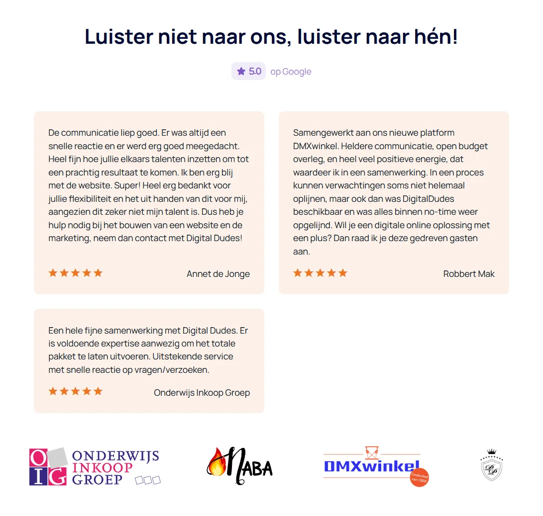 reviews op een website